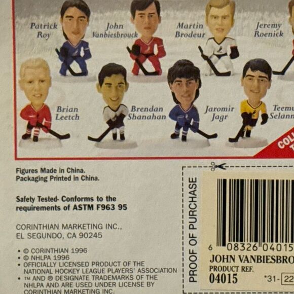 1997 Corinthian NHL Signature Series John Vanbiesbrouck Figure Sealed On Card - Picture 2 of 4